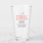 James ding dat je niet zou begrijpen glas (Achterkant)