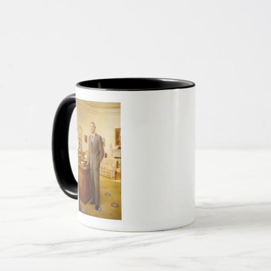 James Earl Carter schilderde een Amerikaans Presid Mok (Voorkant links)