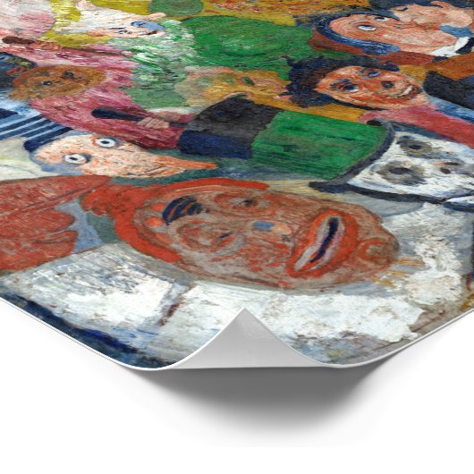 James Ensor Christus's binnenkomst in Brussel in 1 Poster (Hoek)