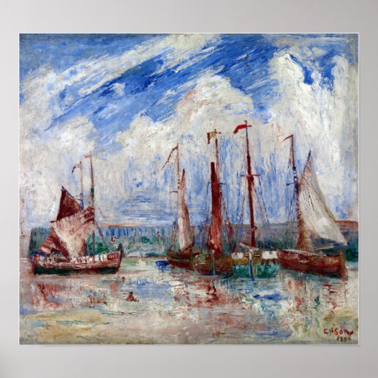 James Ensor Sloops Poster (Voorkant)