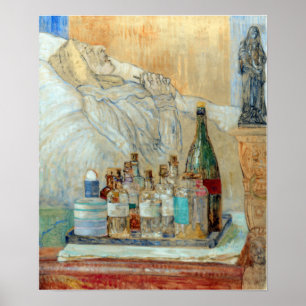 James Ensor The Artists moeder in Death Poster