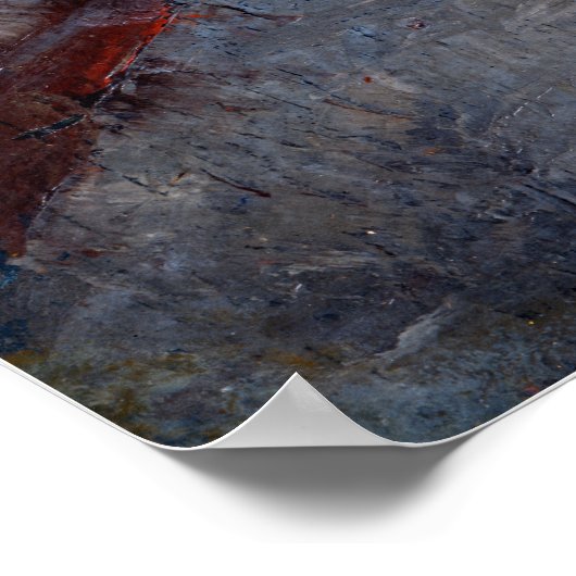 James Ensor The Van Iseghemlaan in de sneeuw Poster (Hoek)