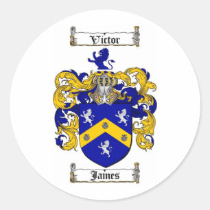 JAMES FAMILY CREST - JAMES WAPEN RONDE STICKER