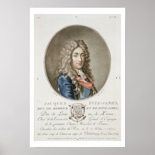 James Fitzjames (1670-1733), 1e hertog van Berwick Poster (Voorkant)