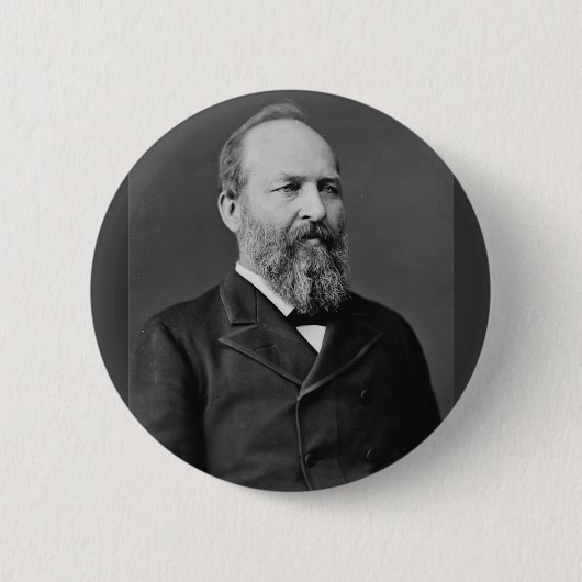 James Garfield 20 Ronde Button 5,7 Cm (Voorkant)