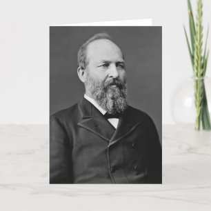 James Garfield 20ste President Kaart