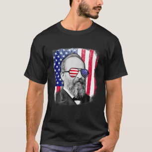 James Garfield US flag shirt 4 juli