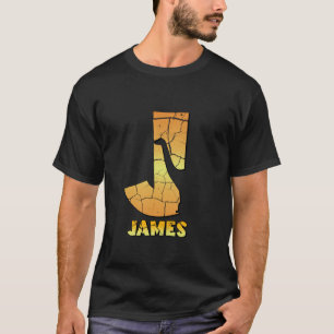 James gepersonaliseerde jongens dinosaurus schatti t-shirt