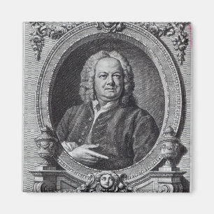 James Gibbs, gegraveerd door Bernard Baron, 1747 Magneet