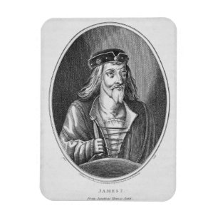 James I (1394-1437), King of Scotland, van Johnst Magneet