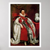 James I van Daniel Mytens Poster (Voorkant)
