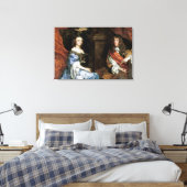 James II en Anne Hyde door Sir Peter Lely Canvas Afdruk (Insitu (Slaapkamer))
