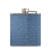 James Intveld Blue Denim Flask Heupfles (Achterkant)