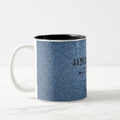 James Intveld Blue Denim Mug Tweekleurige Koffiemok (Links)