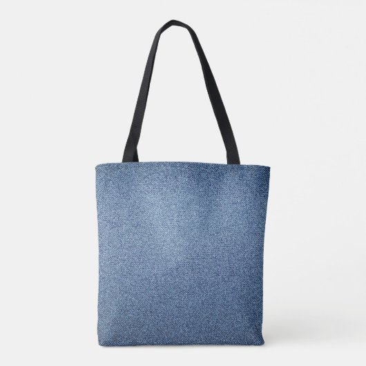 James Intveld Blue Denim Tote Bag (Achterkant)