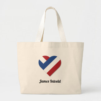 James Intveld met Netherlands Hart Grote Tote Bag
