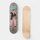 James Intveld Rockabilly Leopard Skateboard (Voorkant)