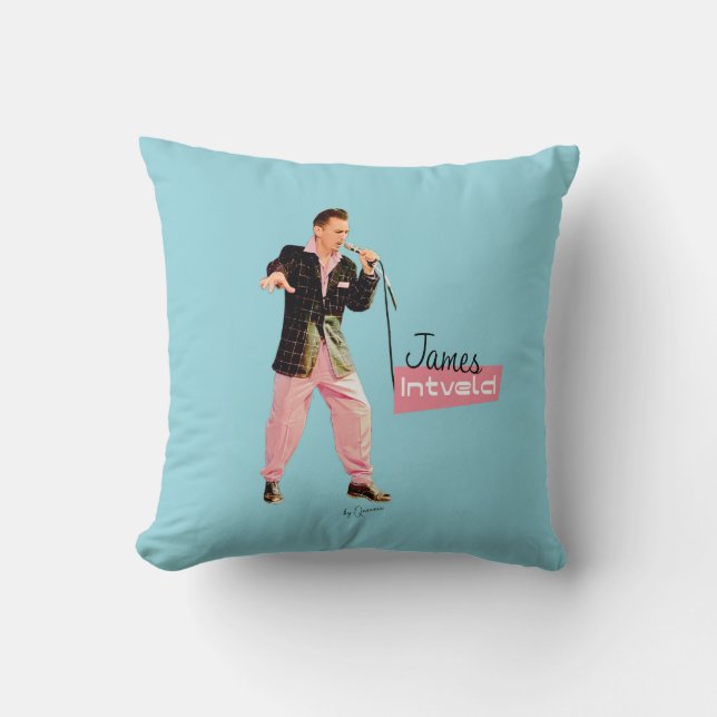 James Intveld Rockabilly Pillow  Kussen (Voorkant)