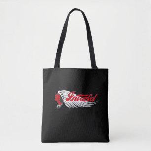 James Intveld Vintage Motorfiets Logo Zwart Draagtas