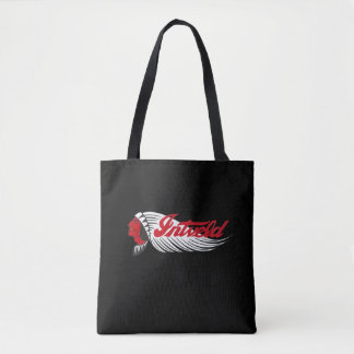 James Intveld Vintage Motorfiets Logo Zwart Draagtas