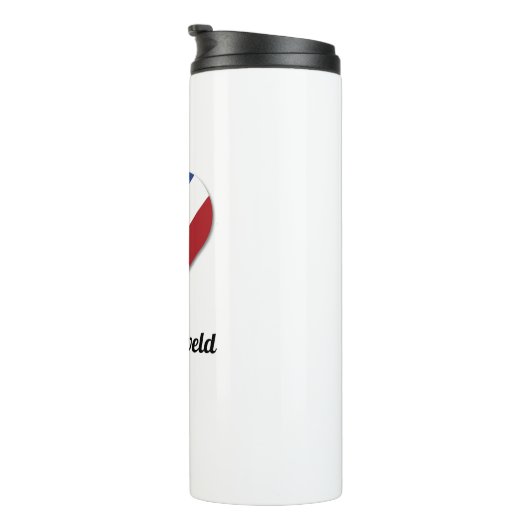 James Intveld with Netherlands Heart Flag Thermosbeker (Geroteerd rechts)