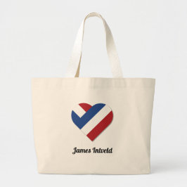 James Intveld with Netherlands Heart Grote Tote Bag