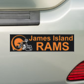 James Island Rams Bumpersticker (Op auto)