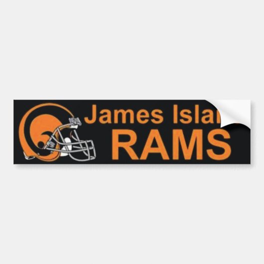James Island Rams Bumpersticker (Voorkant)