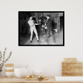 James J. Corbett Boxing 1905 Poster (Keuken)