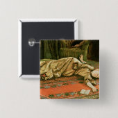 James Jacques Joseph Tissot | Verlaten Vierkante Button 5,1 Cm (Voorkant /achterkant)
