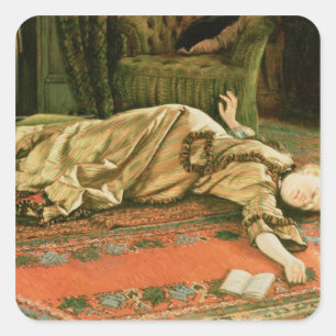 James Jacques Joseph Tissot Verlaten Vierkante Sticker