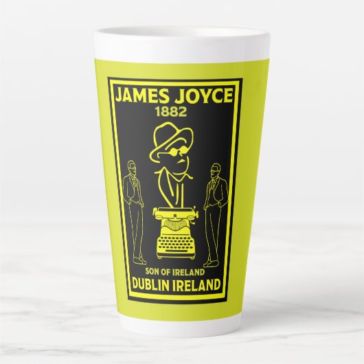 James Joyce Dublin Ierland Latte Mok (Voorkant)