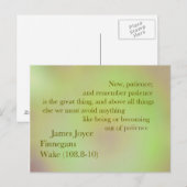 James Joyce Finnegans Wake Quote Briefkaart (Voorkant / Achterkant)