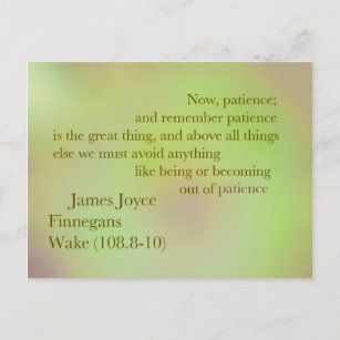 James Joyce Finnegans Wake Quote Carte Postale