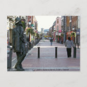 James Joyce Irish authentieke sculpture, Dublin Ie Briefkaart (Voorkant)