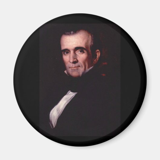 James K. Polk 11th US President Magneet (Voorkant)