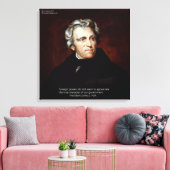 James K Polk Buitenlandse machten Quote Canvasprin Canvas Afdruk (Insitu (Woonkamer))