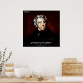 James K Polk en ons regering citeren Poster (Keuken)