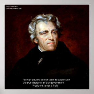 James K Polk et notre gouvernement. Affiche de cit