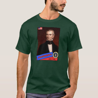 James K. Polk-honkbalkaart T-shirt
