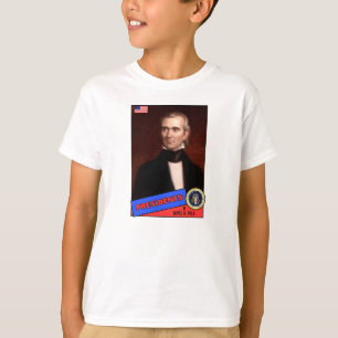 James K. Polk-honkbalkaart T-shirt