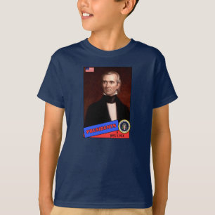James K. Polk-honkbalkaart T-shirt
