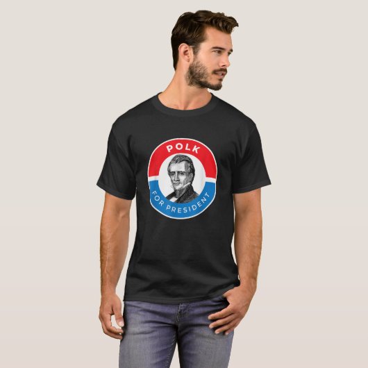 James K Polk T-shirt (Voorkant volledig)