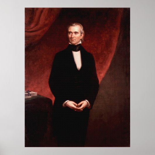 JAMES KNOX POLK door George Peter Alexander Healy Poster (Voorkant)