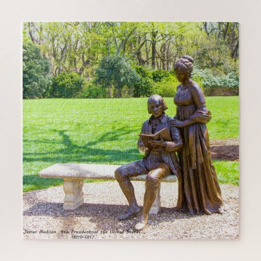 James Madison 4de President van Amerika. Legpuzzel (Verticaal)