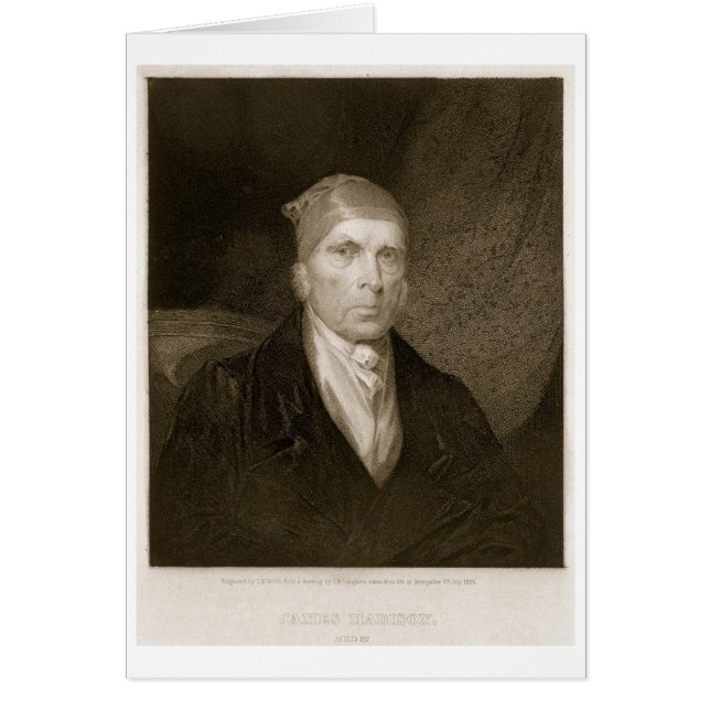 James Madison a vieilli 82, gravé par Thomas B. (Devant)