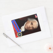 James Madison Baseball Card Rechthoekige Sticker (Envelop)
