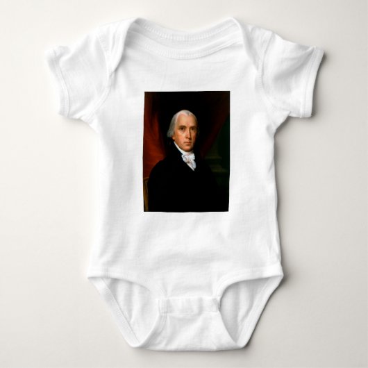 James Madison de 4e president: Koloniaal Amerika Romper (Voorkant)