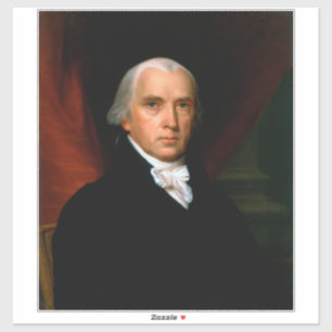 James Madison de 4e president: koloniaal Amerika Sticker