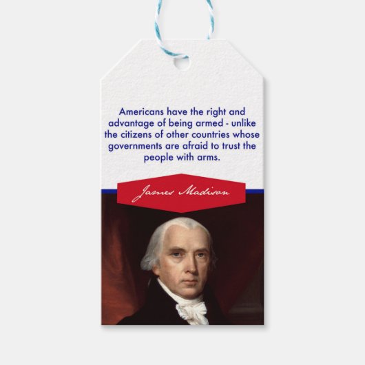 James Madison Gift Labels Cadeaulabel (Voorkant)